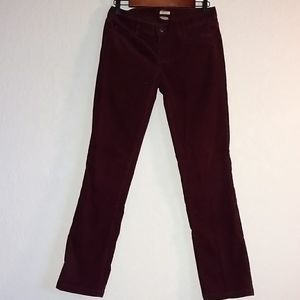 Corduroy J Crew Matchstick pants